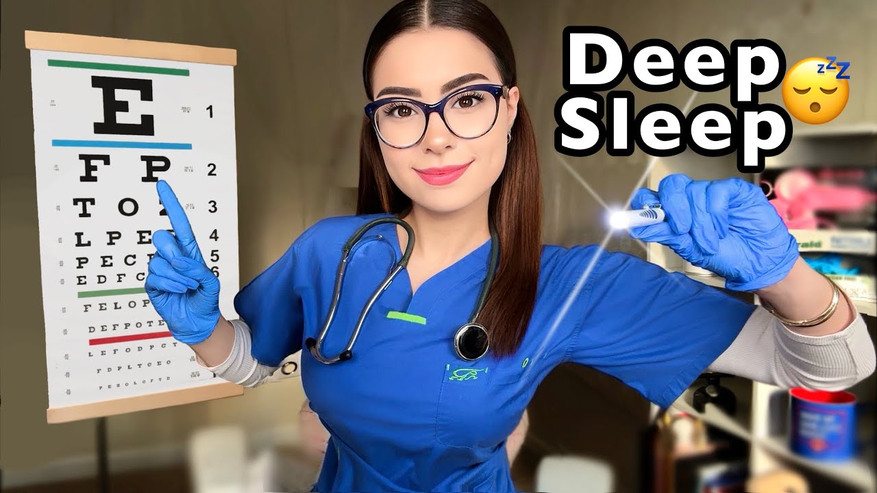 ASMR Full Body Medical Exam for Sleep 👩‍⚕️ Cranial Nerve & Eye Exam