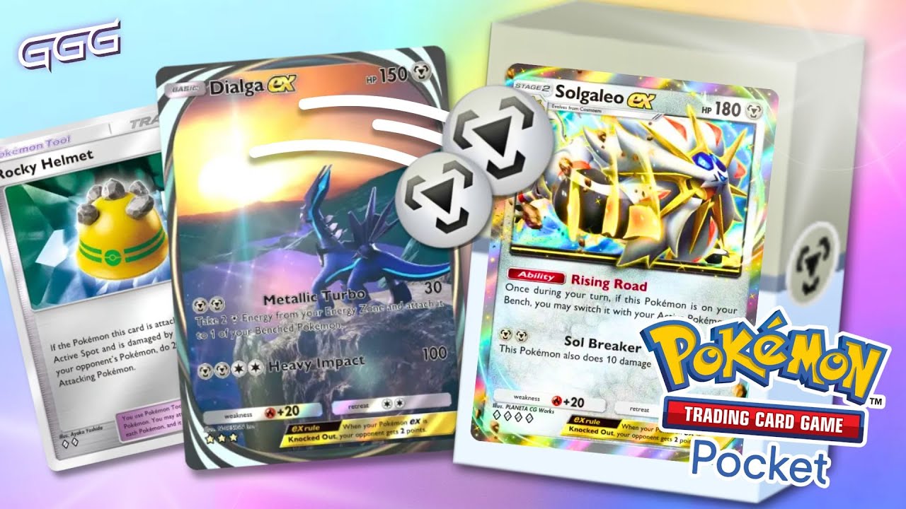 Pokemon TCG Pocket Solgaleo EX Deck | Can Dialga EX Fast-Charge Its Attack?