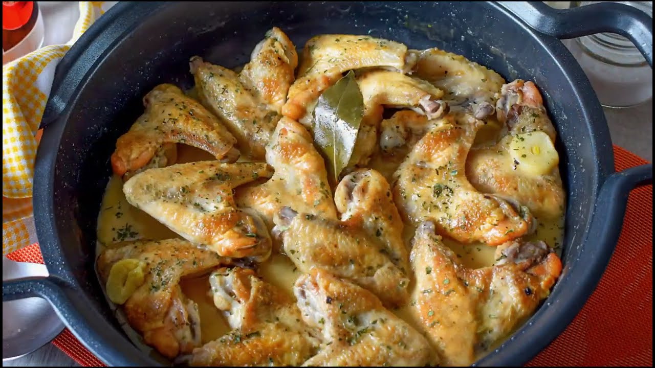 ALITAS de pollo AL AJILLO - Fáciles y  con una salsa deliciosa!
