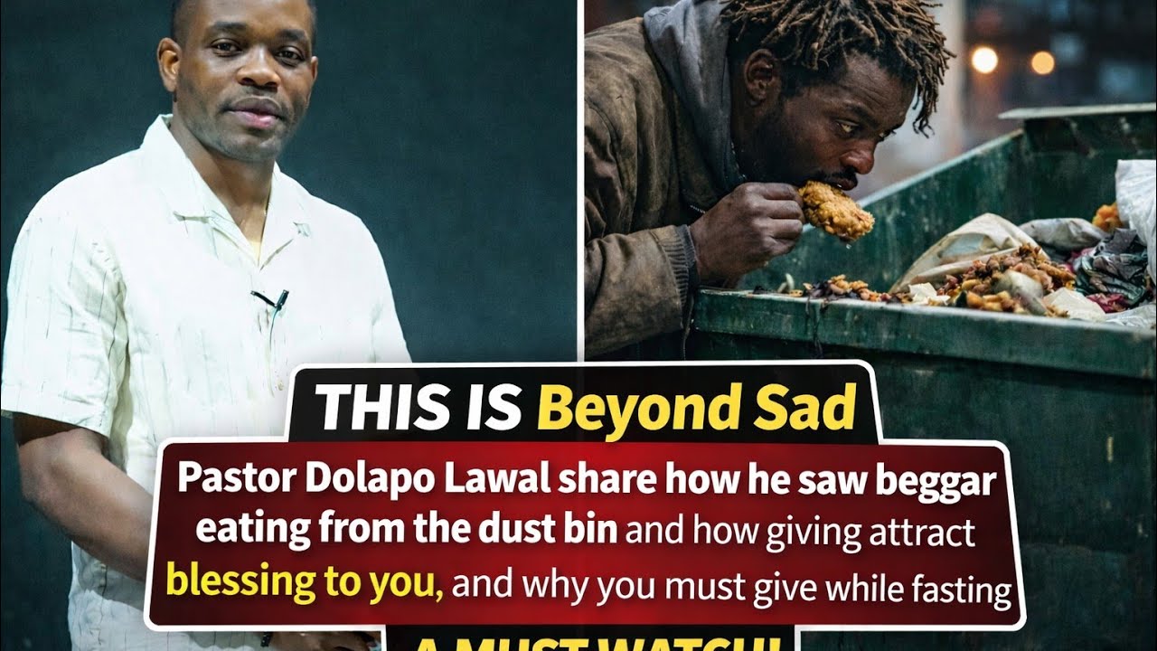 God please help us 🙏  pastor dolapo lawal tells his sadness of seeing a person eating from the trash