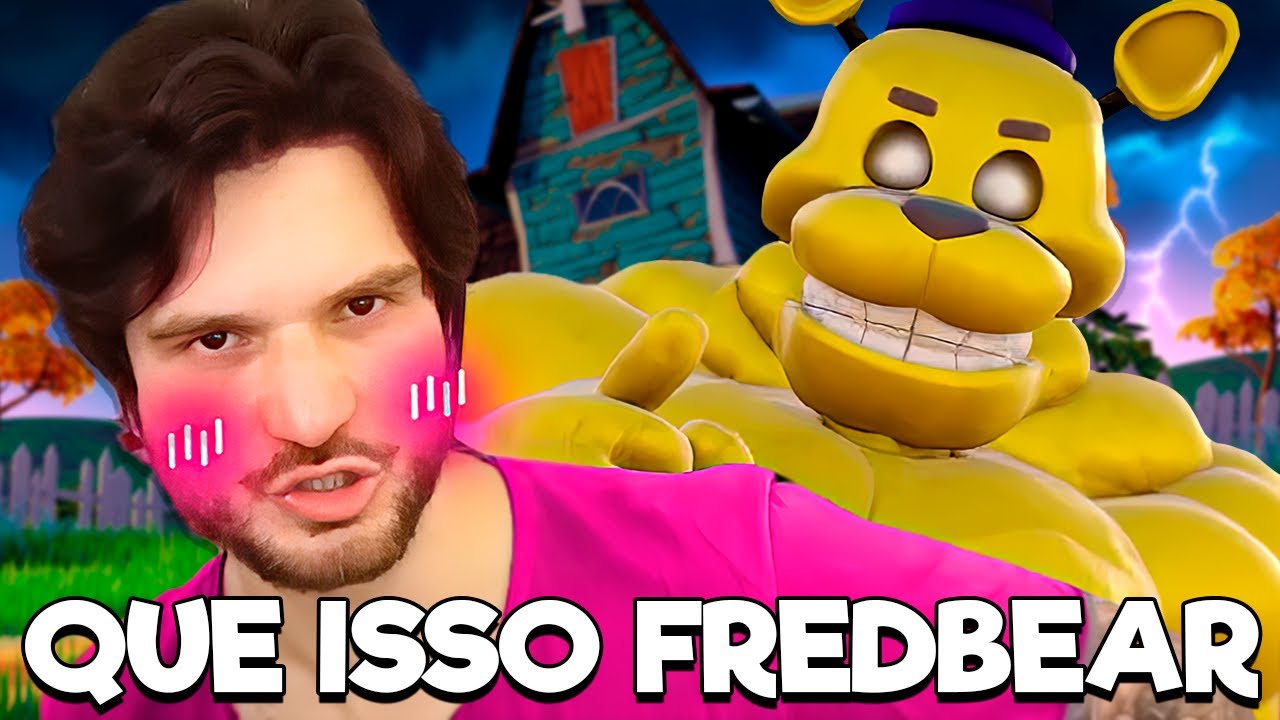 Memes do Jazzghost no Mod Hello Neighbor Fredbear que Corre! RACHEI de RIR