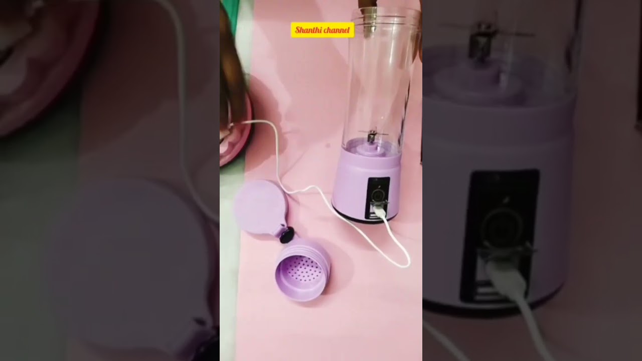 Portable and Rechargeable Battery Juice Blender - unboxing 🥕🍅🍊🍎🍍