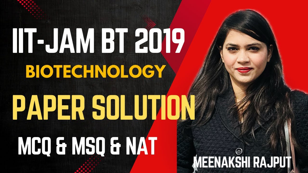 Target IIT-JAM 2025 | IIT-JAM Biotechnology 2019 PYQs Solution  | Meenakshi Rajput