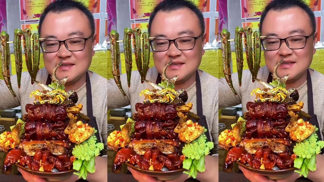 Satisfying Eating Braised Pork Ribs | Rural Food ASMR