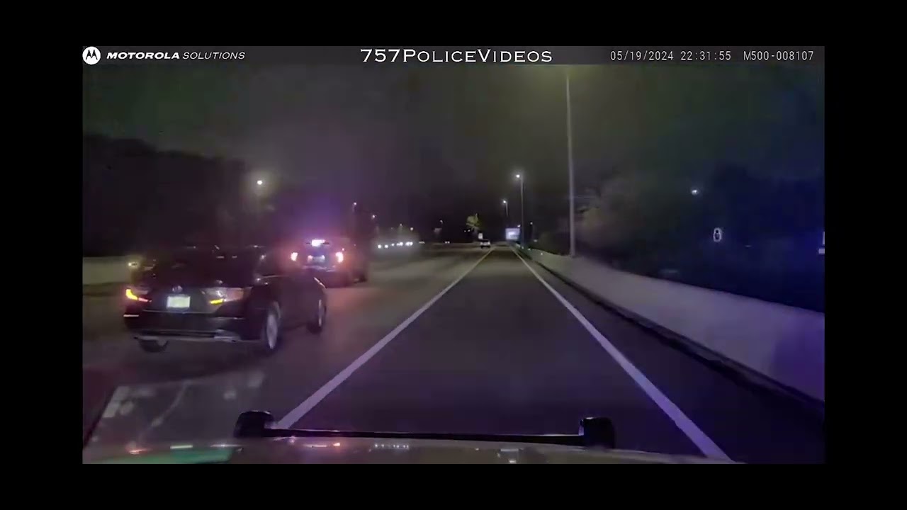 VIRGINIA STATE POLICE CHASE A HONDA