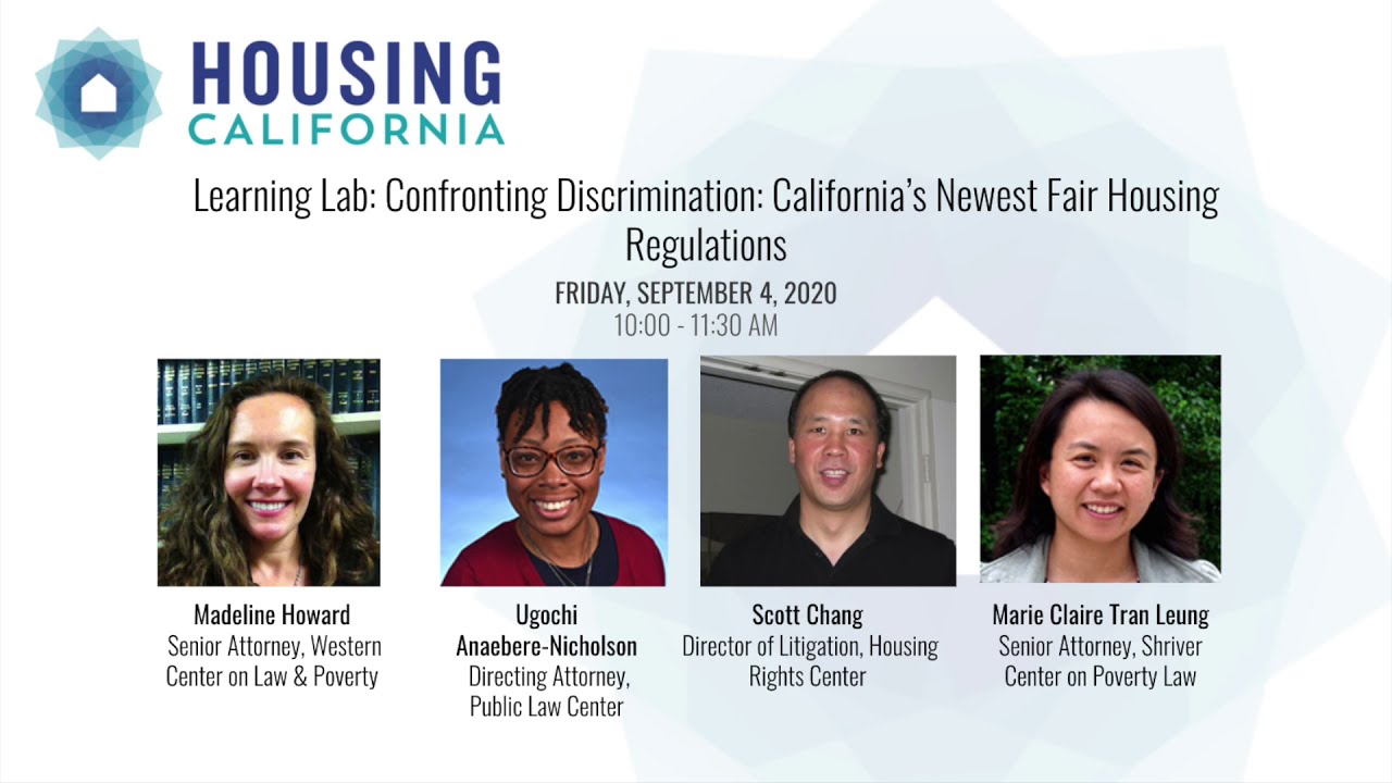 Learning Lab: Confronting Discrimination: California&rsquo;s Newest Fair Housing Regulations
