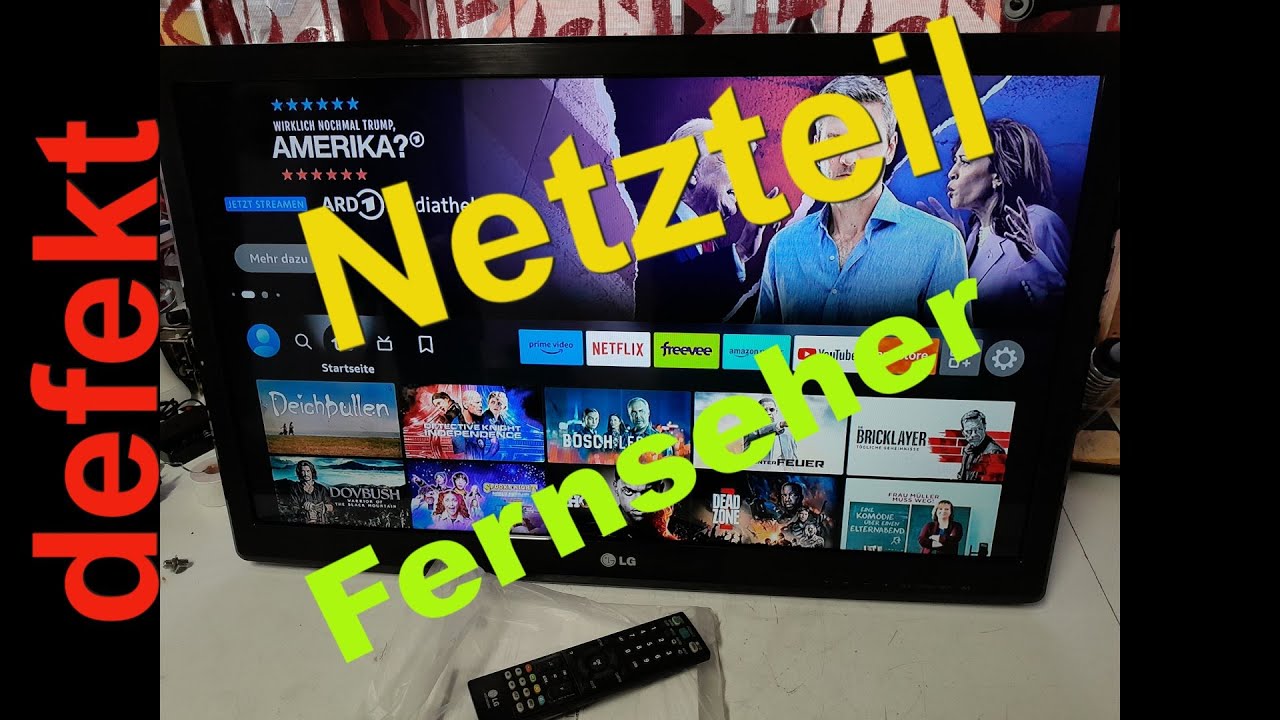 Fernseher defekt LG Netzteil mit geplanter Obsoleszenz oder reparieren statt wegwerfen ?