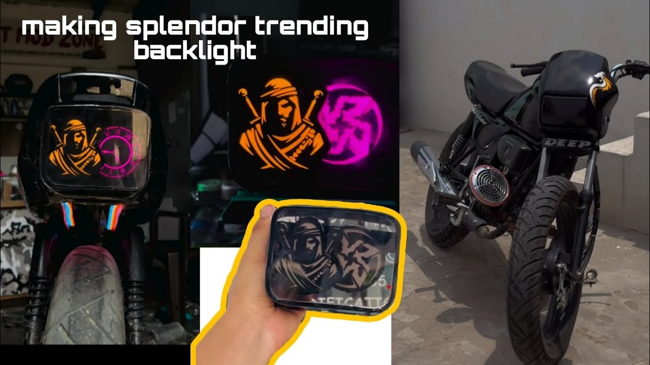 MAKING Trending backlight for splendor at home 🤩🐍🚀