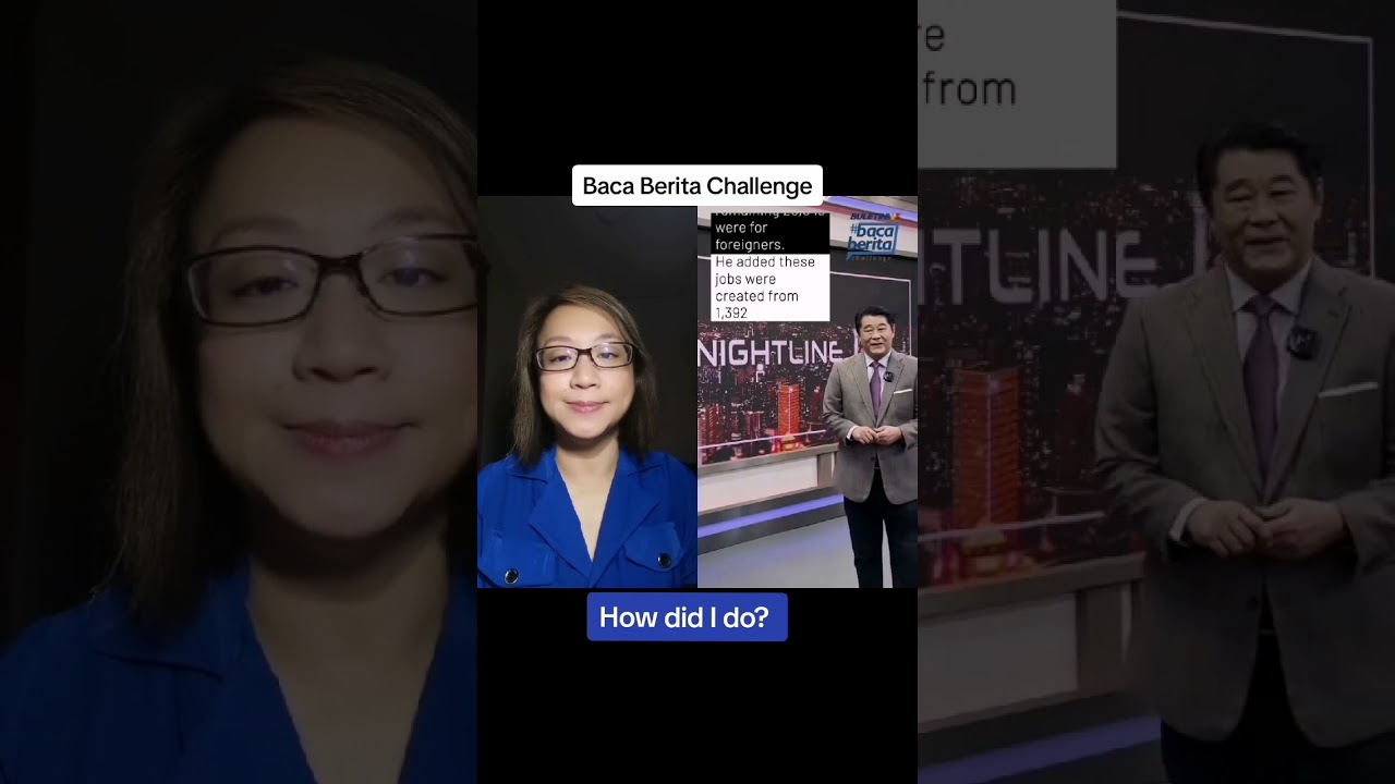 Baca Berita Challenge #bacaberita  #newspresenter #challenge