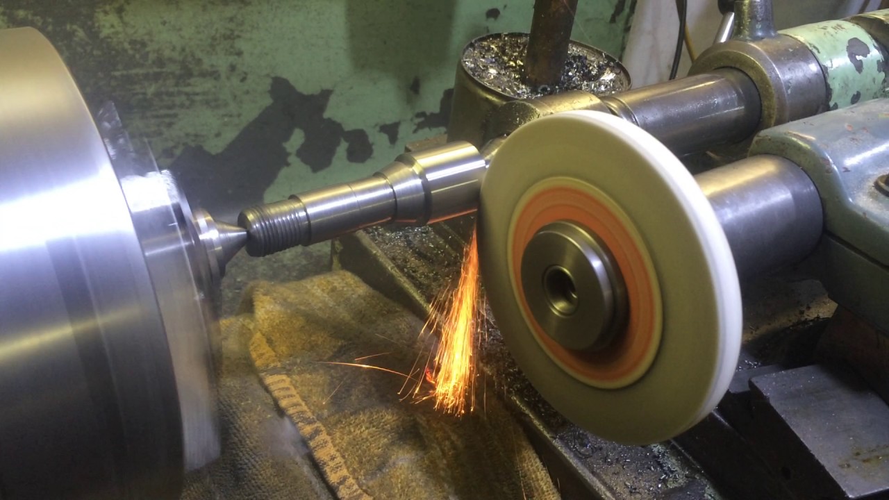 Grinding a W20 holder with a tool post grinder Aciera and Schaublin