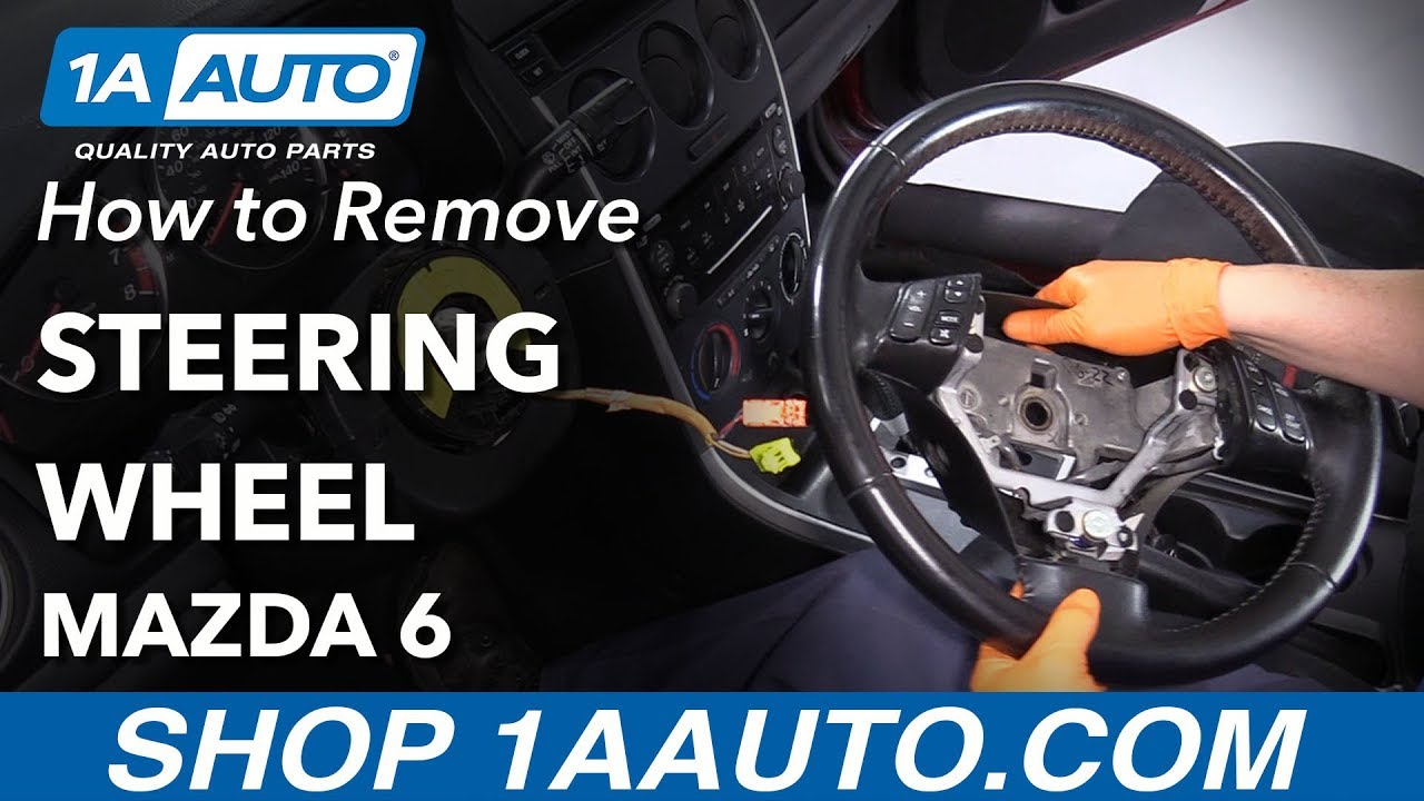 How to Remove Steering Wheel 02-07 Mazda 6