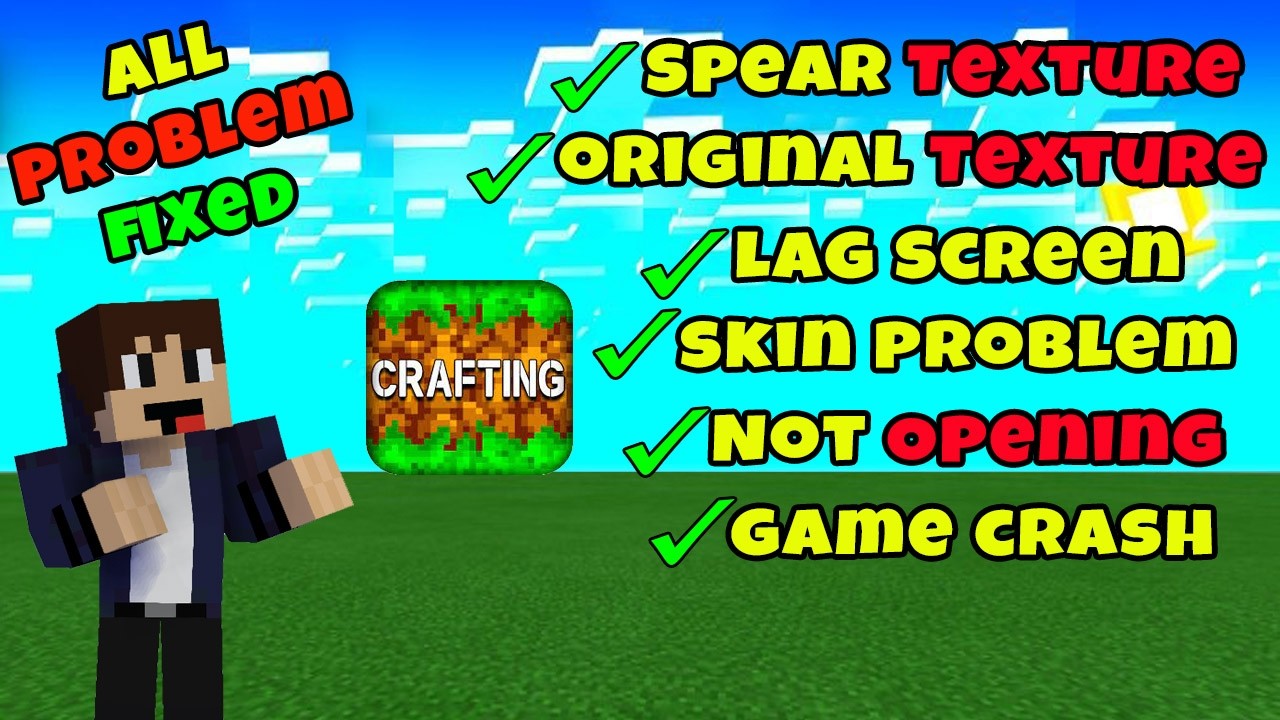 Crafting And Building All Problems Fixed | Game Crash | Spear Texture | Original Texture | Daosao