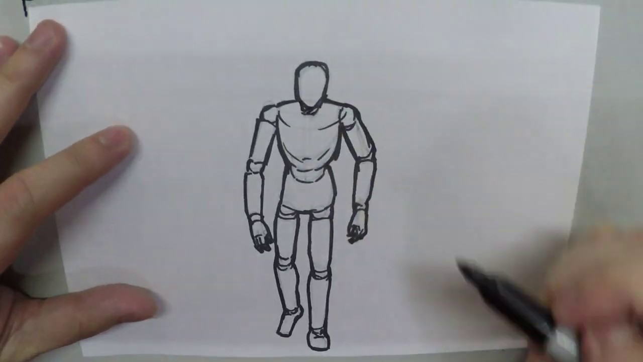 Practicing poses with mannequins #1: Walking #1