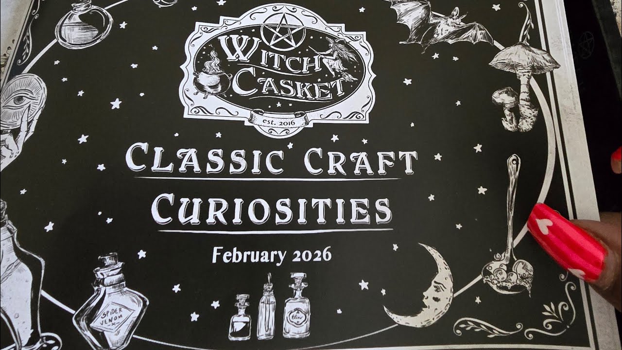 @witchcasketuk  February 2026 box: Classic Craft Curiosities 