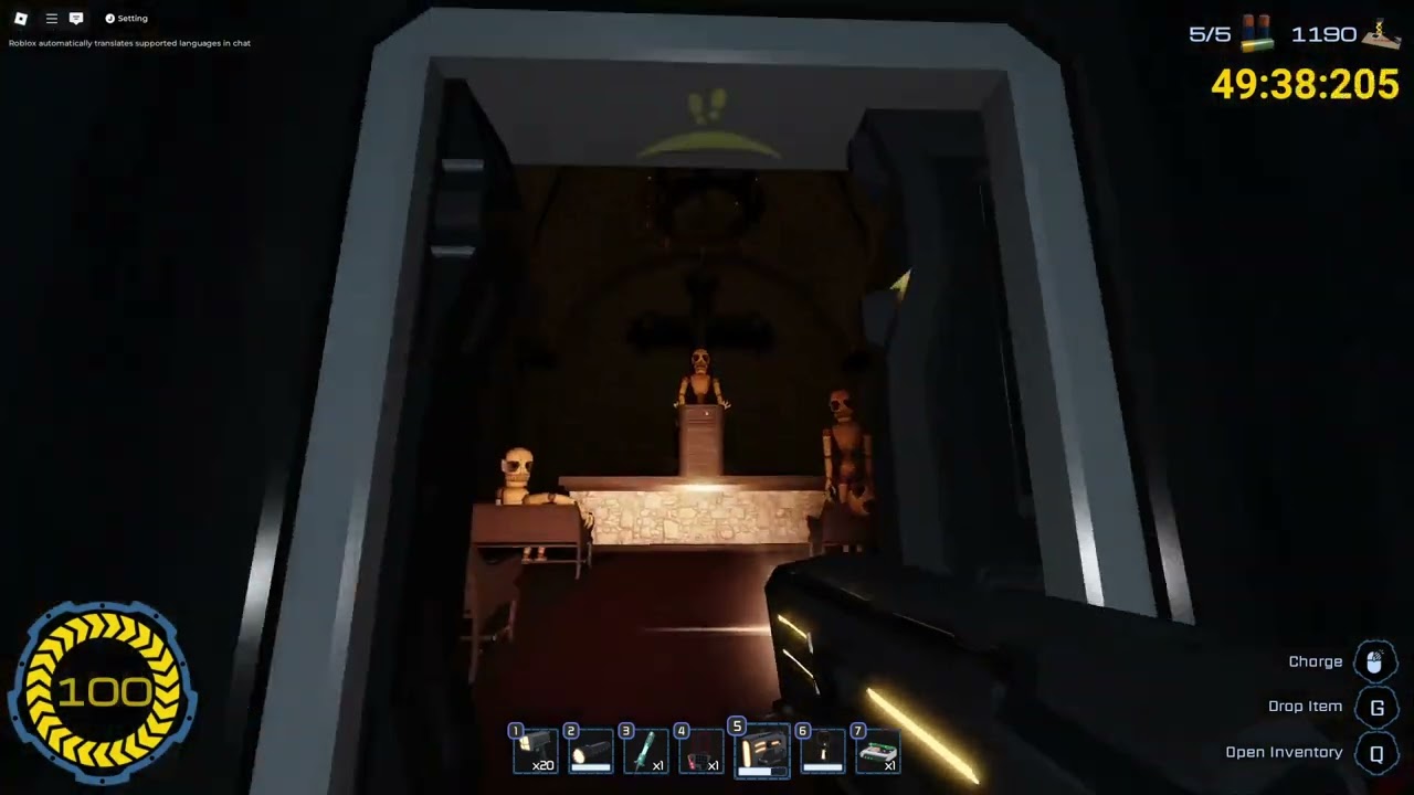Weird Church Subroom in Roblox Pressure