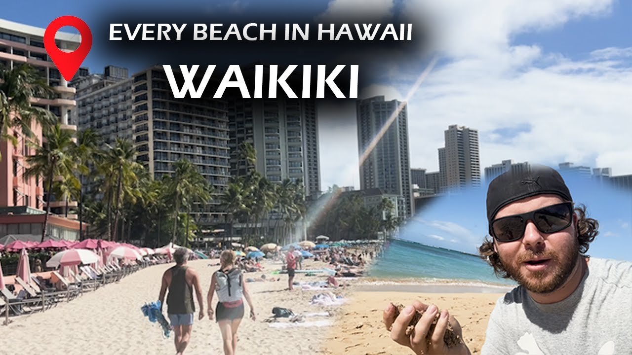 Beaches of Waikiki on the island of O’ahu Hawaii