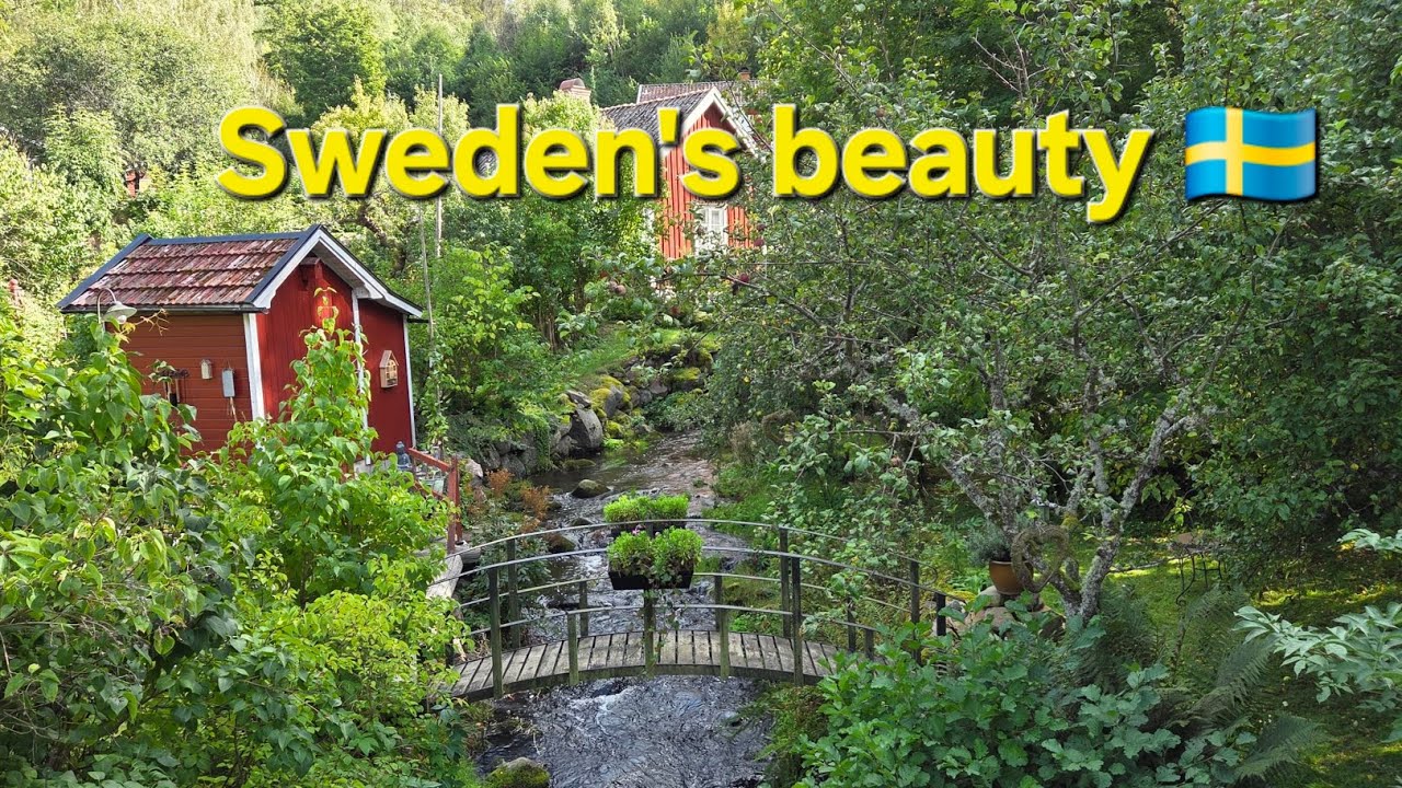 Best place to visit - Walking tour in Sweden's beautiful village 🇸🇪