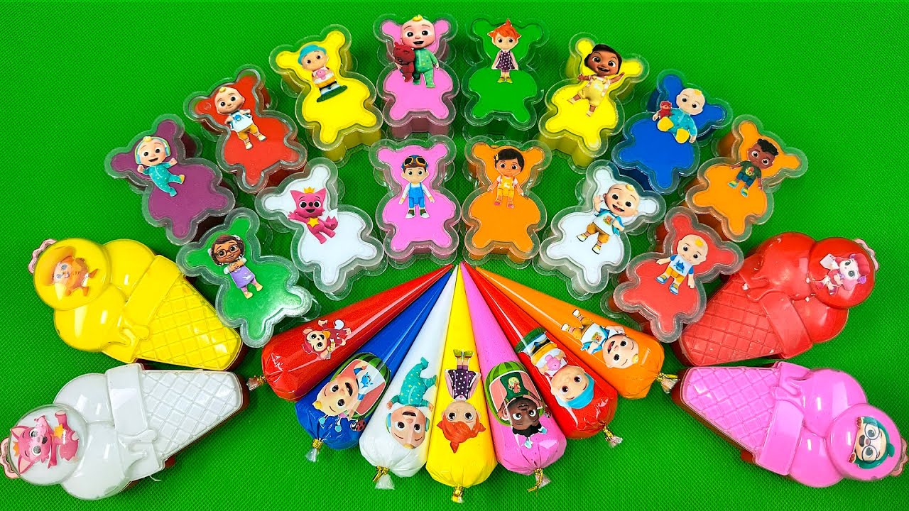 Hunting Cocomelon and TomTom Inside Colorful Rainbow Slime