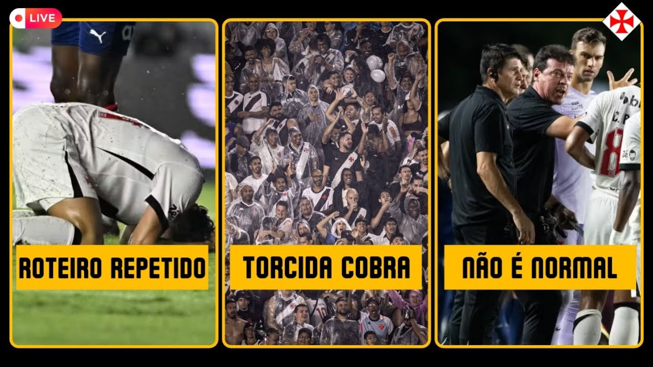 ROTEIRO REPETIDO, VAIAS E RESPOSTA DE DINIZ NO 💢 VASCO