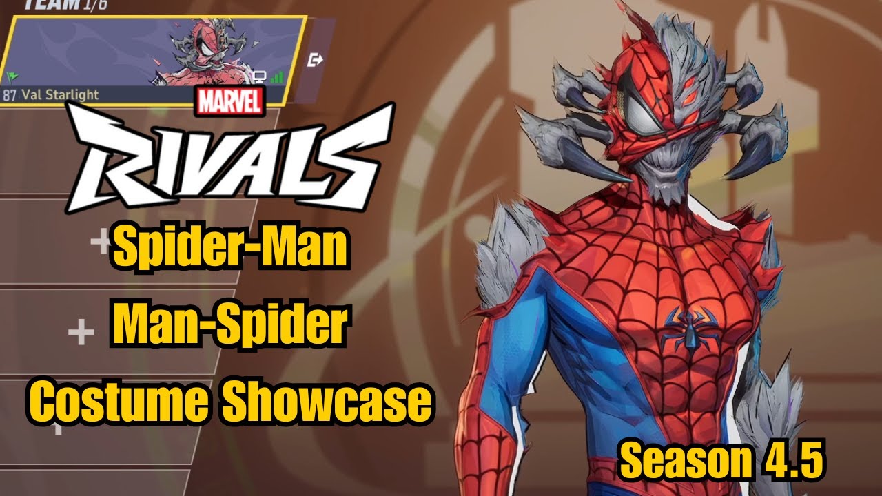 Spider-Man | Man-Spider Costume Showcase | Marvel Rivals Gameplay Season 4.5