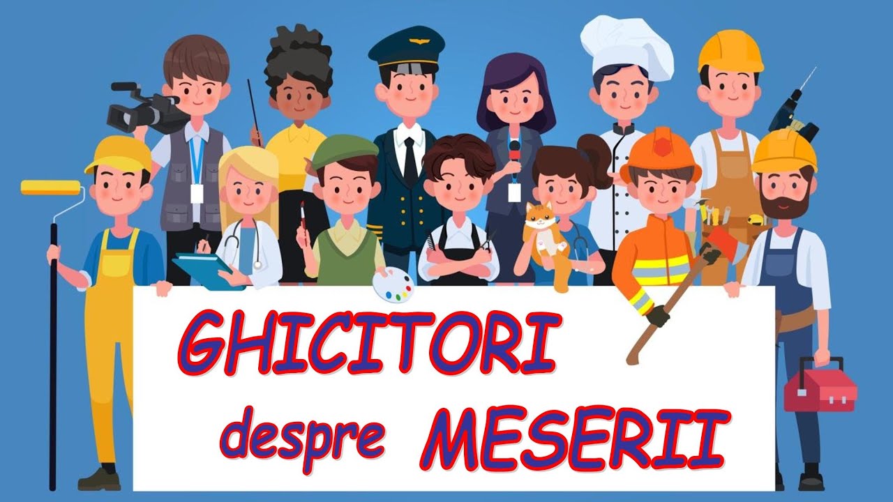 Ghicitori despre meserii | Ghicește meseria! | Meserii &icirc;ndrăgite de copii | Ghicitori pentru copii