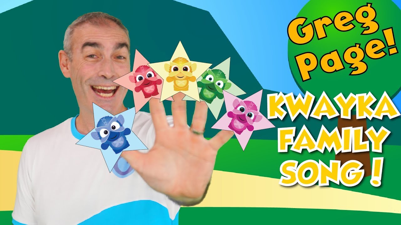 Daddy Finger Song - Family Finger Song - Greg Page - Kwaykas. Playtime Kids songs