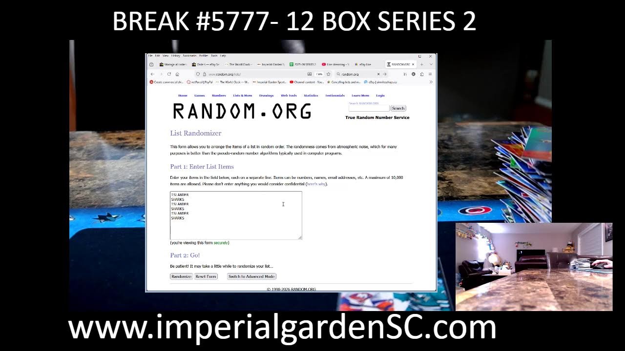IMPERIAL GARDEN SPORTS DAILY STREAM! LETS GO!