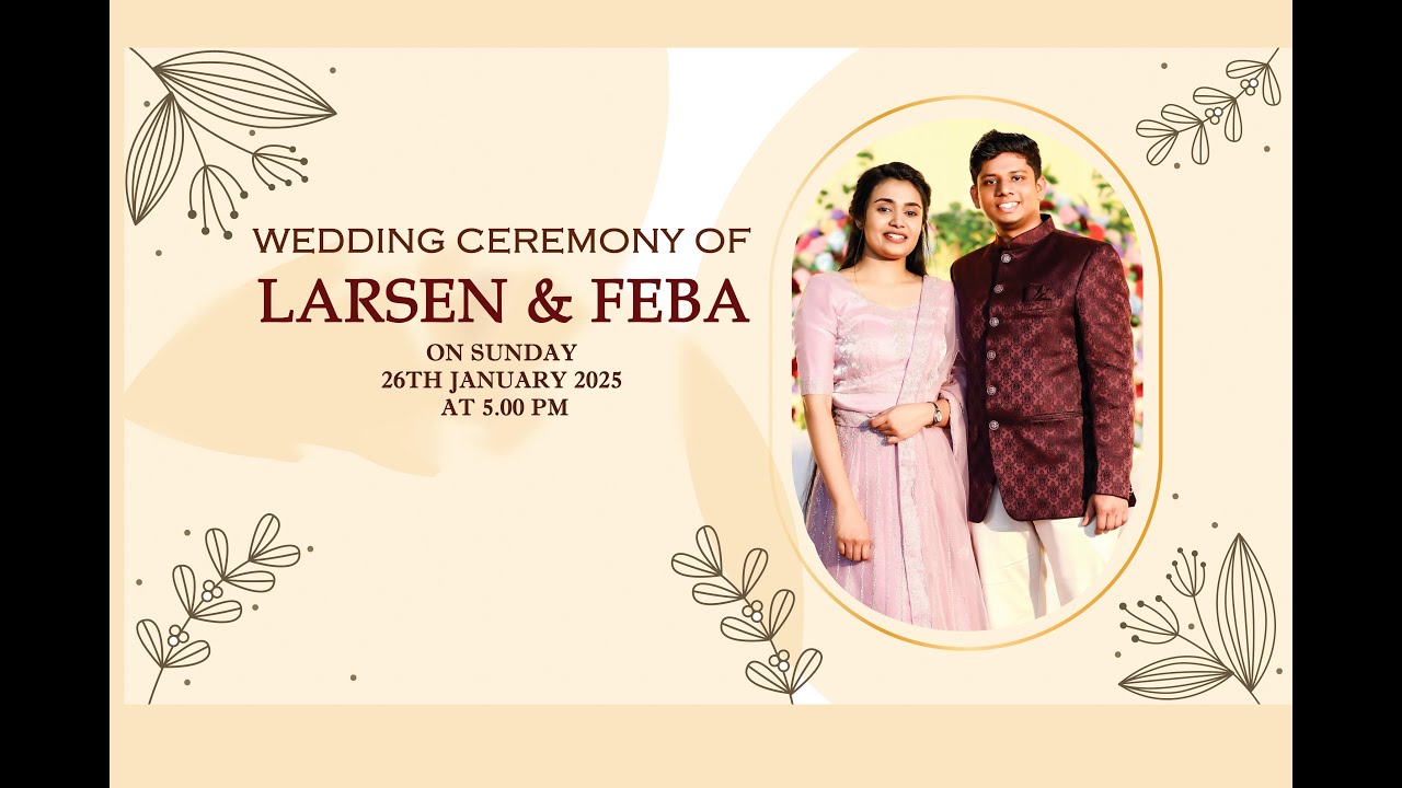Wedding Ceremony of  Larsen & Feba
