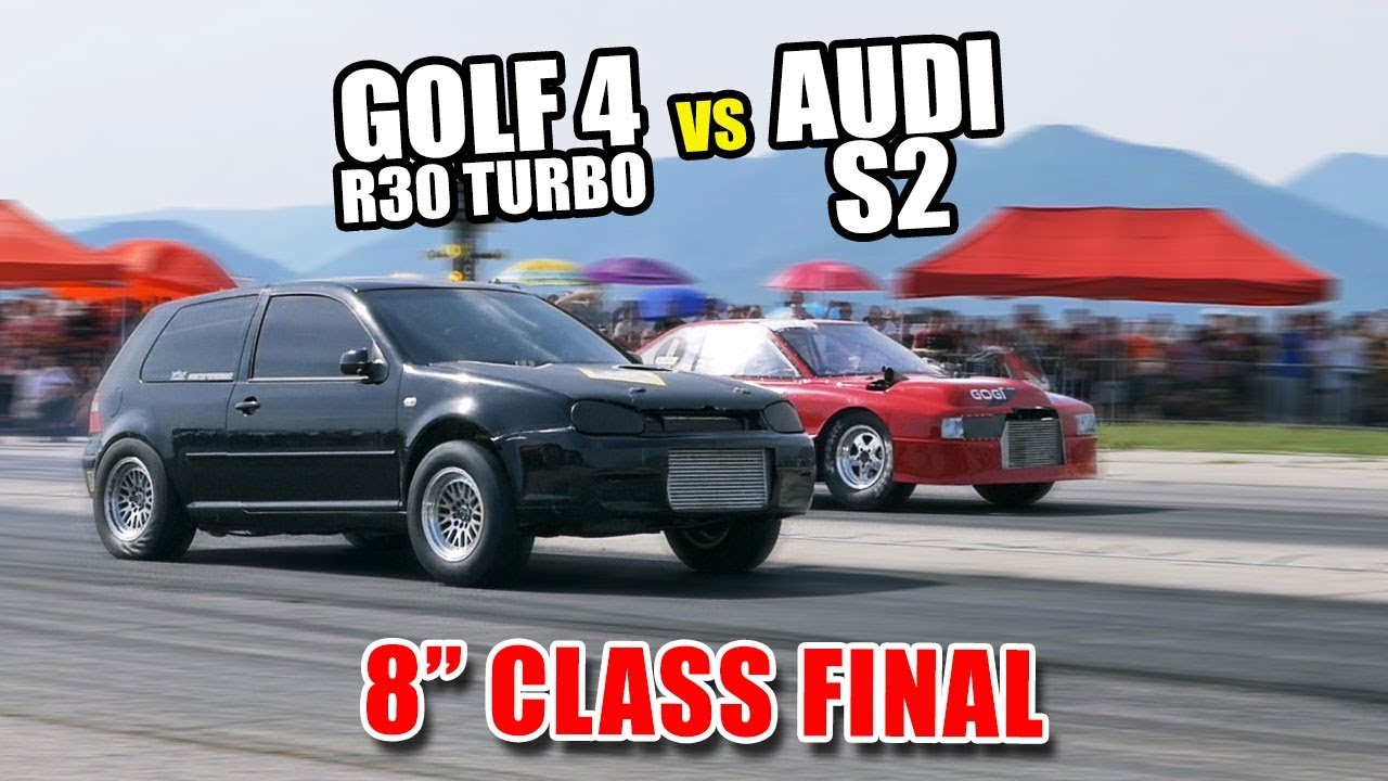 8SEC CLASS FINAL- GOLF4 R30TURBO VS AUDI S2 | Autokinisimag