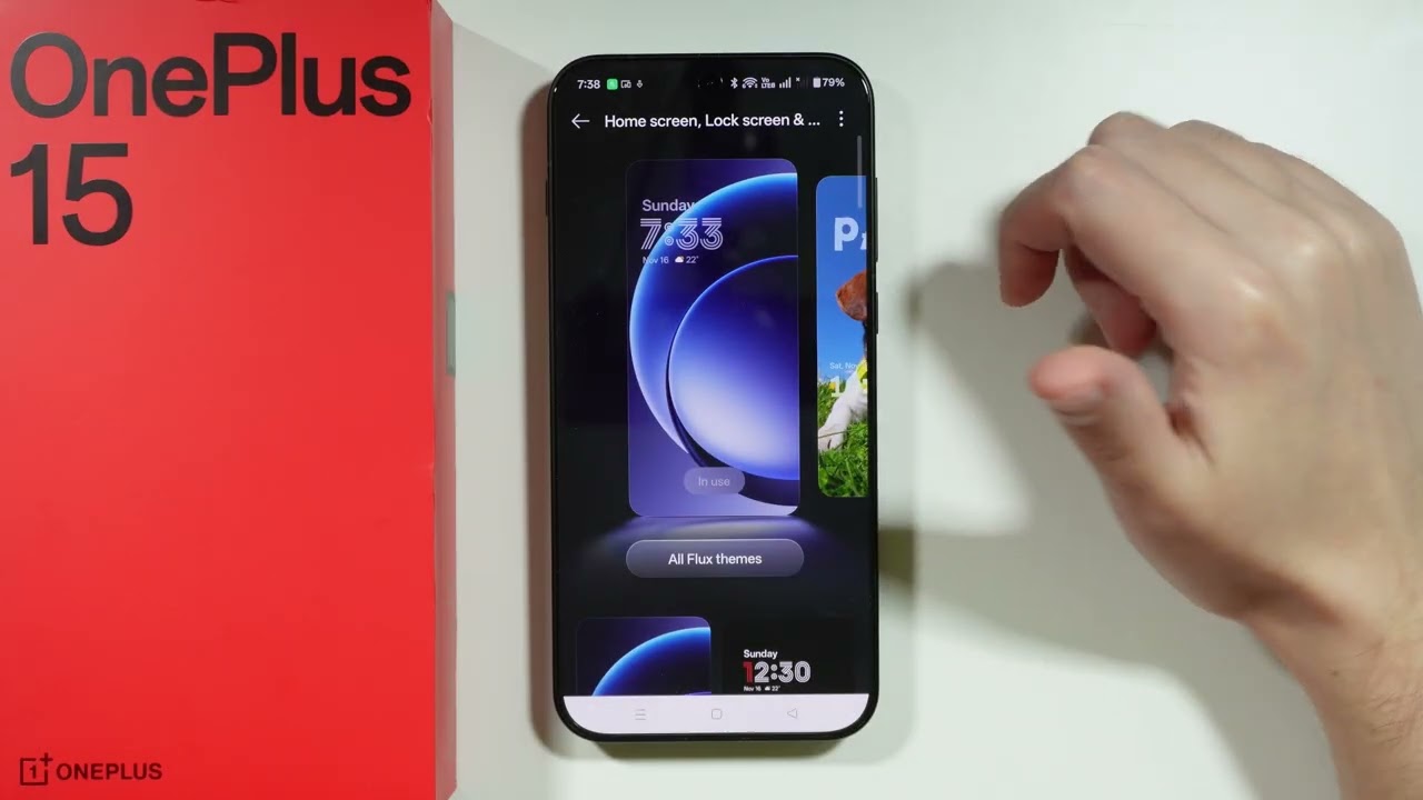 OnePlus 15: как включить/выключить глобальный поиск на главном экране (проведите пальцем вниз, чт...