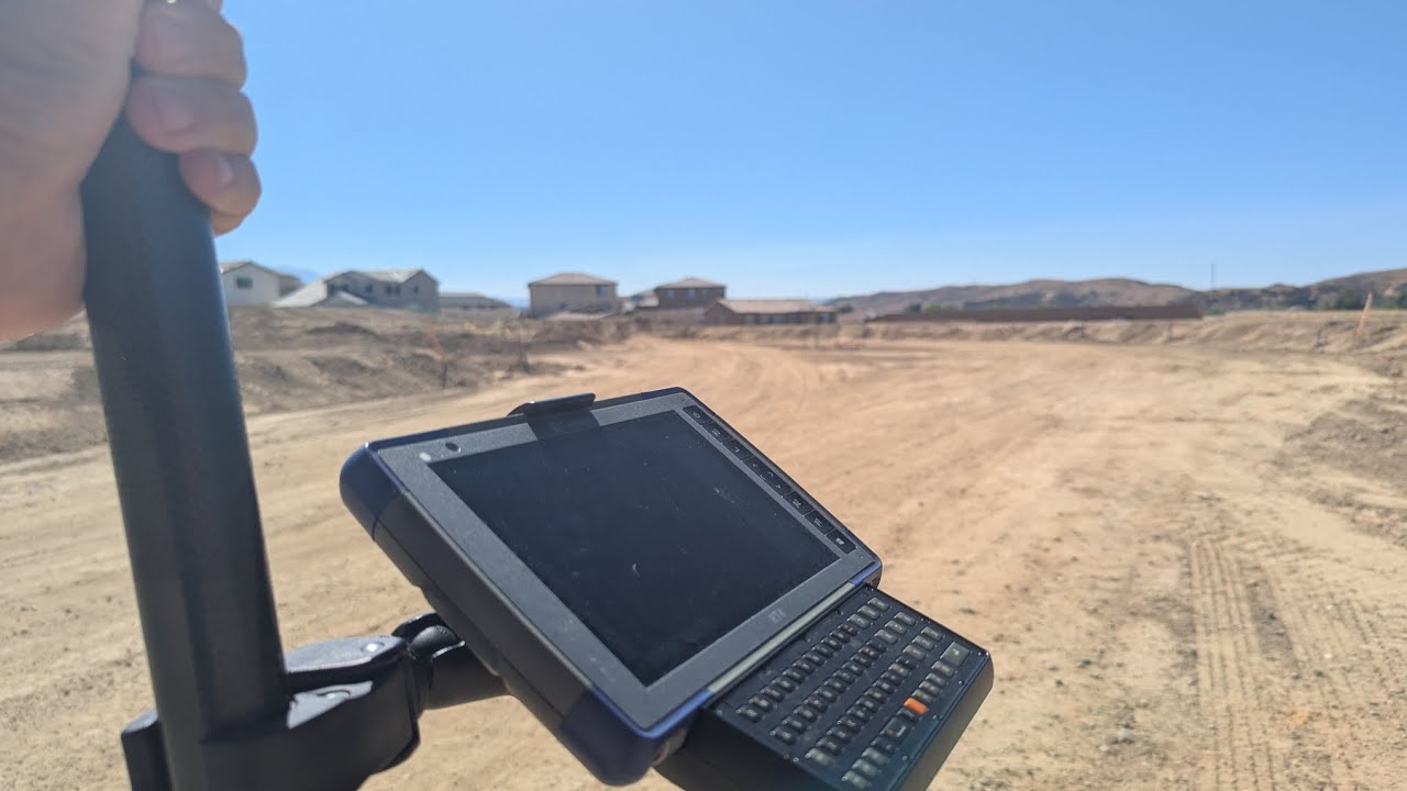 How to survey.  What we did today.  Staking Driveways