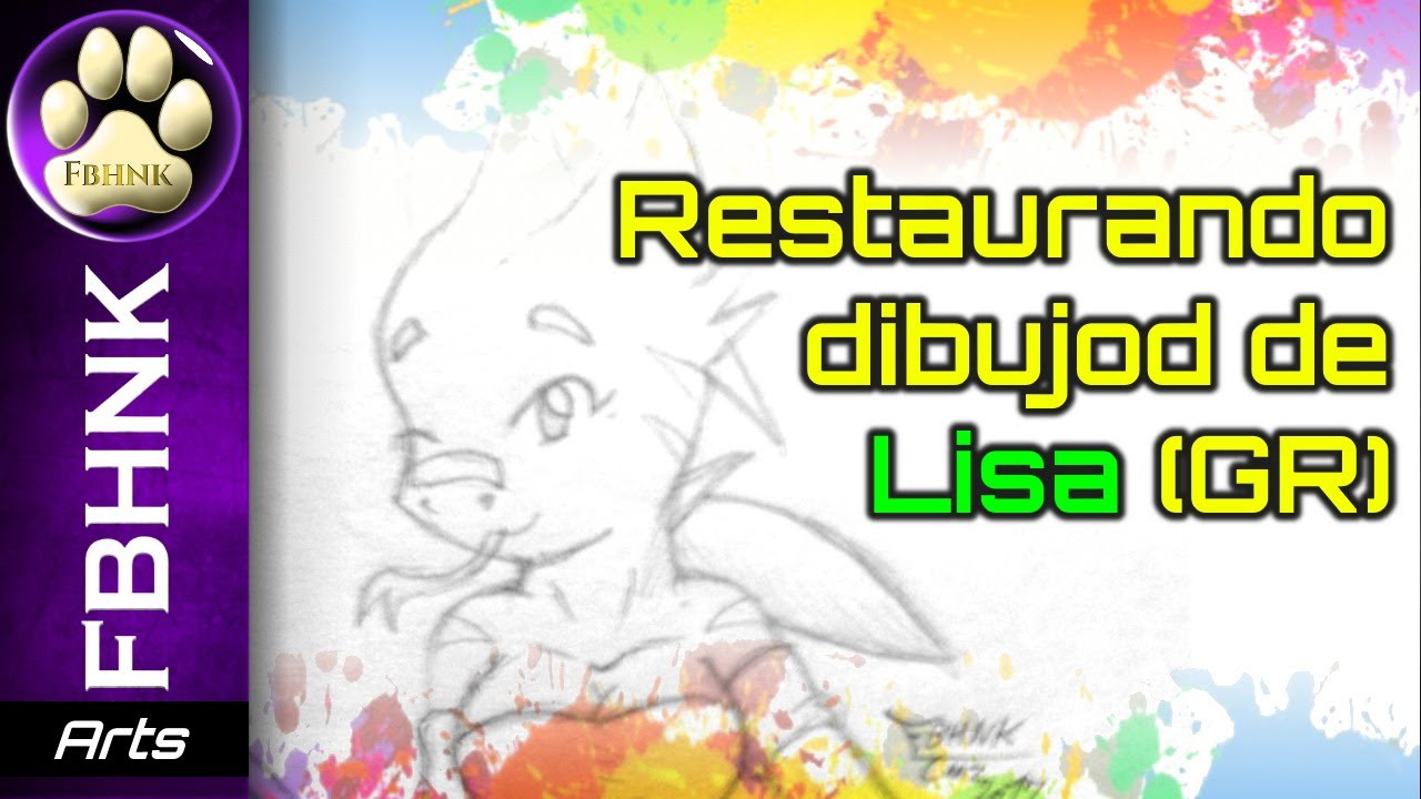 Restaurando dibujo de Lisa