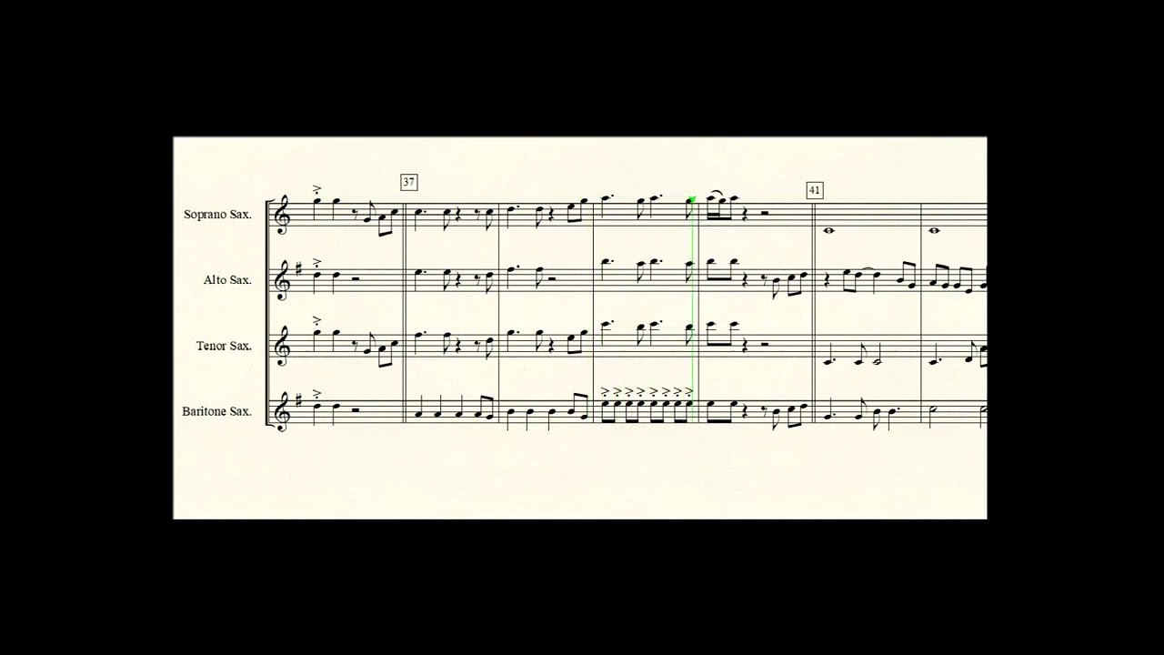 Mercy, Mercy, Mercy for Saxophone quartet.