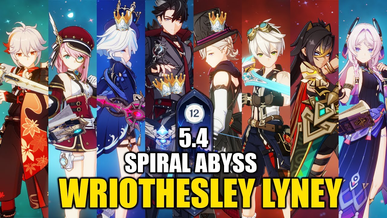 Wriothesley Furina Freeze and Lyney Citlali!! 5.4 Spiral Abyss