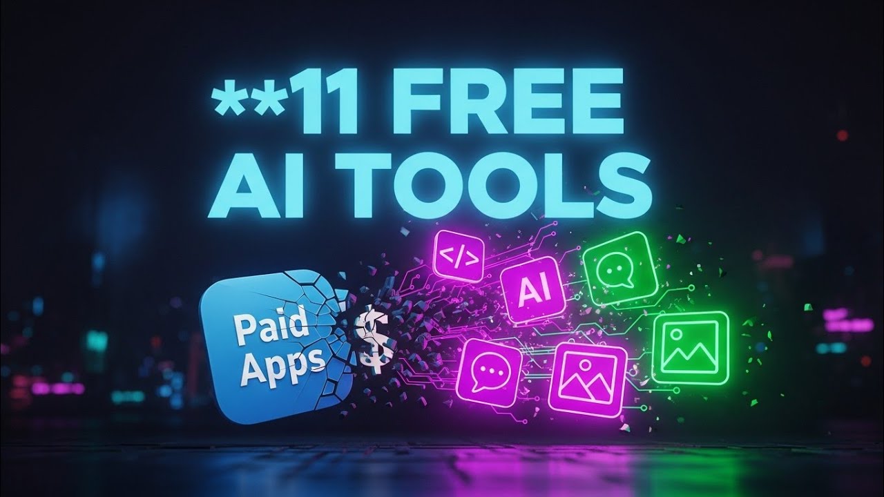 11 FREE AI Tools That WILL Replace Your Paid Apps