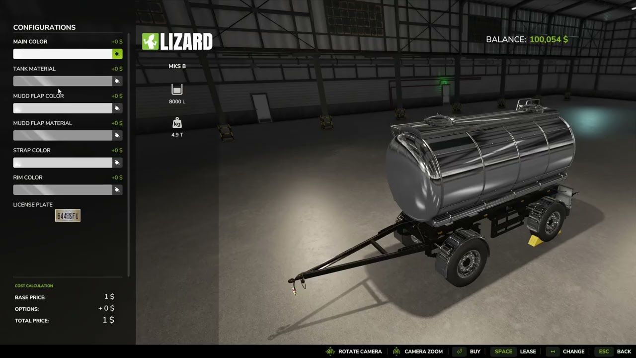 FS25 Material and Color Selection In Store (shortened version)