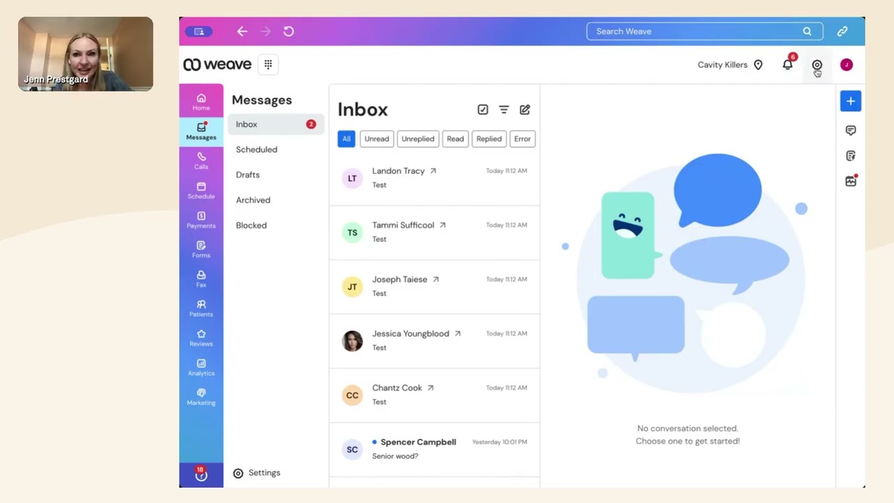 Weave: Dashboard & Settings Walkthrough for New Users