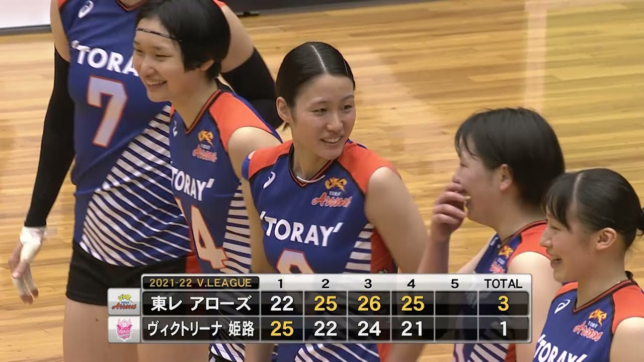 【Vリーグ公式】2021/10/15 ハイライト#東レアローズ vs #ヴィクトリーナ姫路
