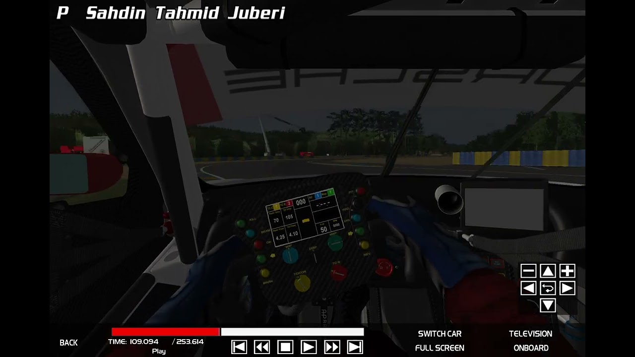 Lap Record: 4:13.614 | Circuit de la Sarthe (Le Mans 2016) | Car: Porsche 911 RSR | Simulator: GTR 2