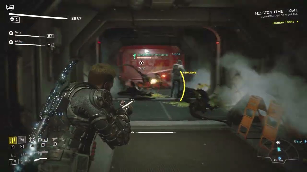 Aliens Fireteam Elite - 1-2 new update insane solo with bots (Rescue)
