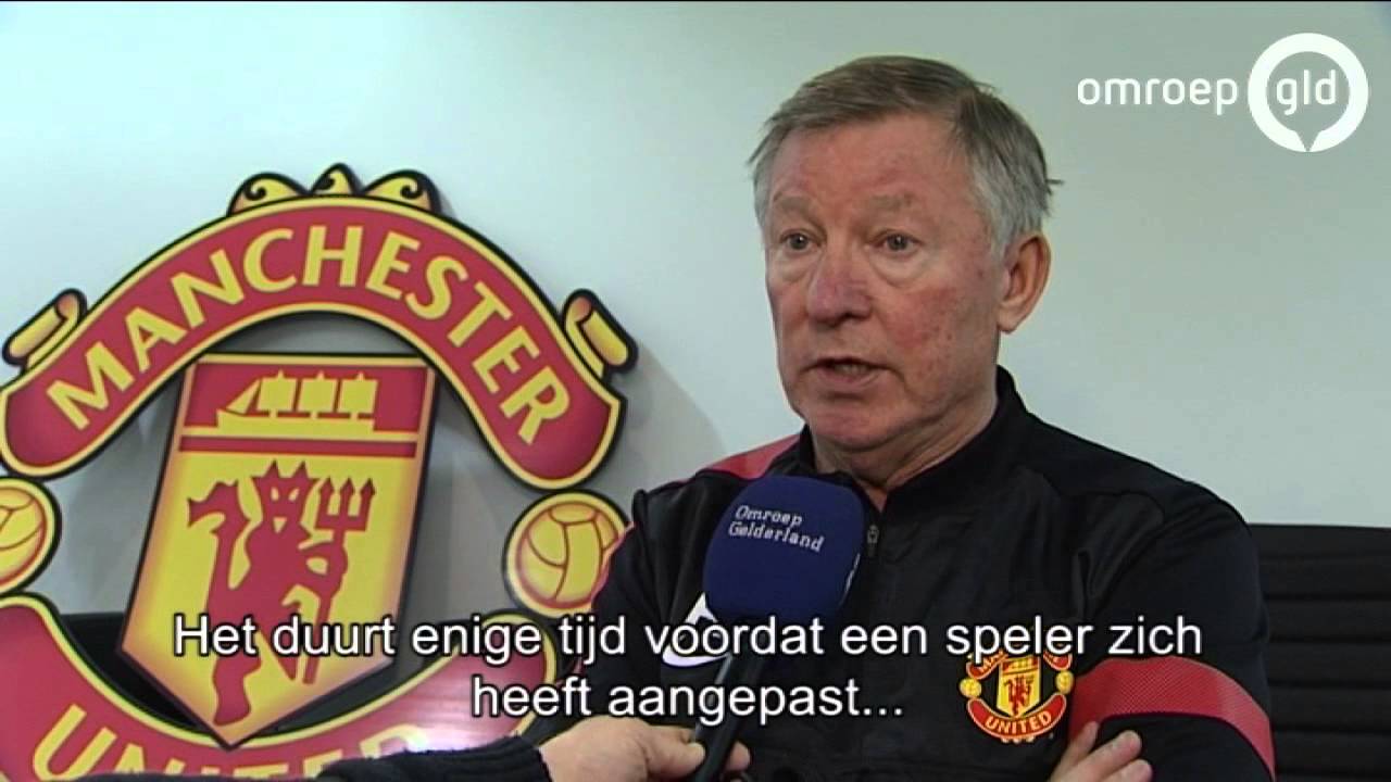Sir Alex Ferguson, manager van Manchester United, blij met Alexander Büttner