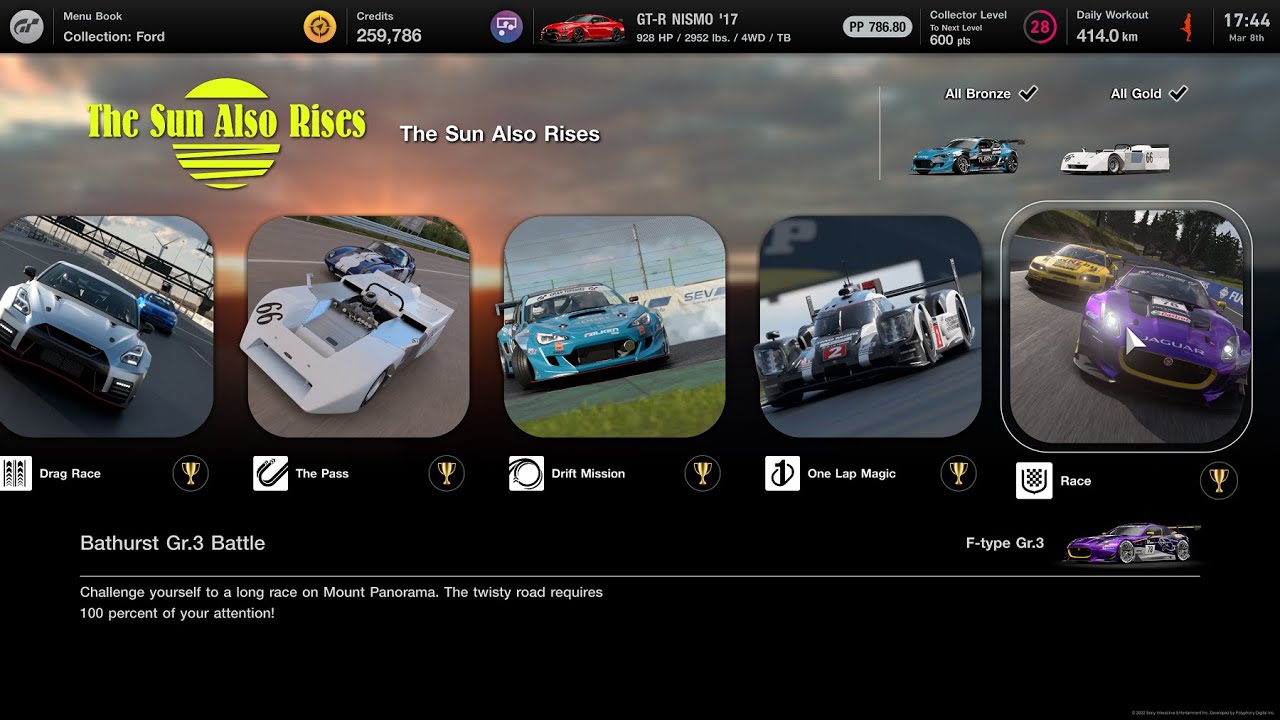 Gran Turismo 7 | Mission Challenge The Sun Also Rises Gold & Reward Secret Cars [Finally Complete]