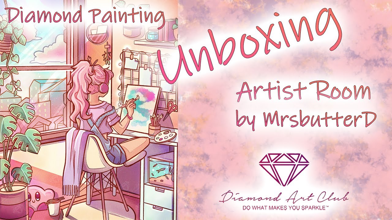Diamond Painting Unboxing | Diamond Art Club - Artist Room by MrsbutterD