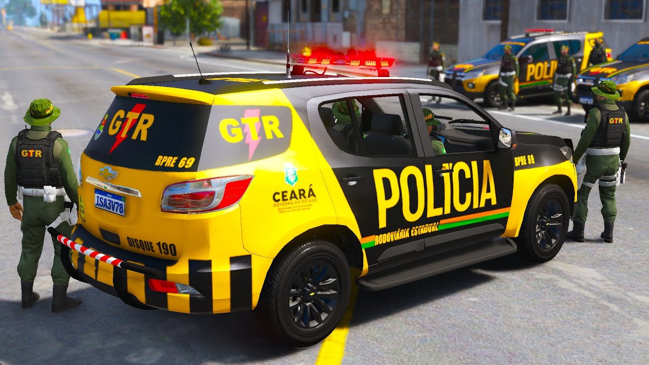 MOTORISTA tenta ESCAPAR com DROGAS e ARMAS! GTR PMCE | GTA 5 POLICIAL