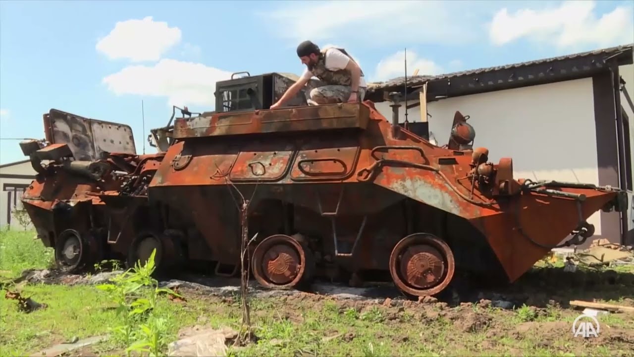 Mortar shell falls near Anadolu Agency camera in Ukraine&rsquo;s Kharkiv