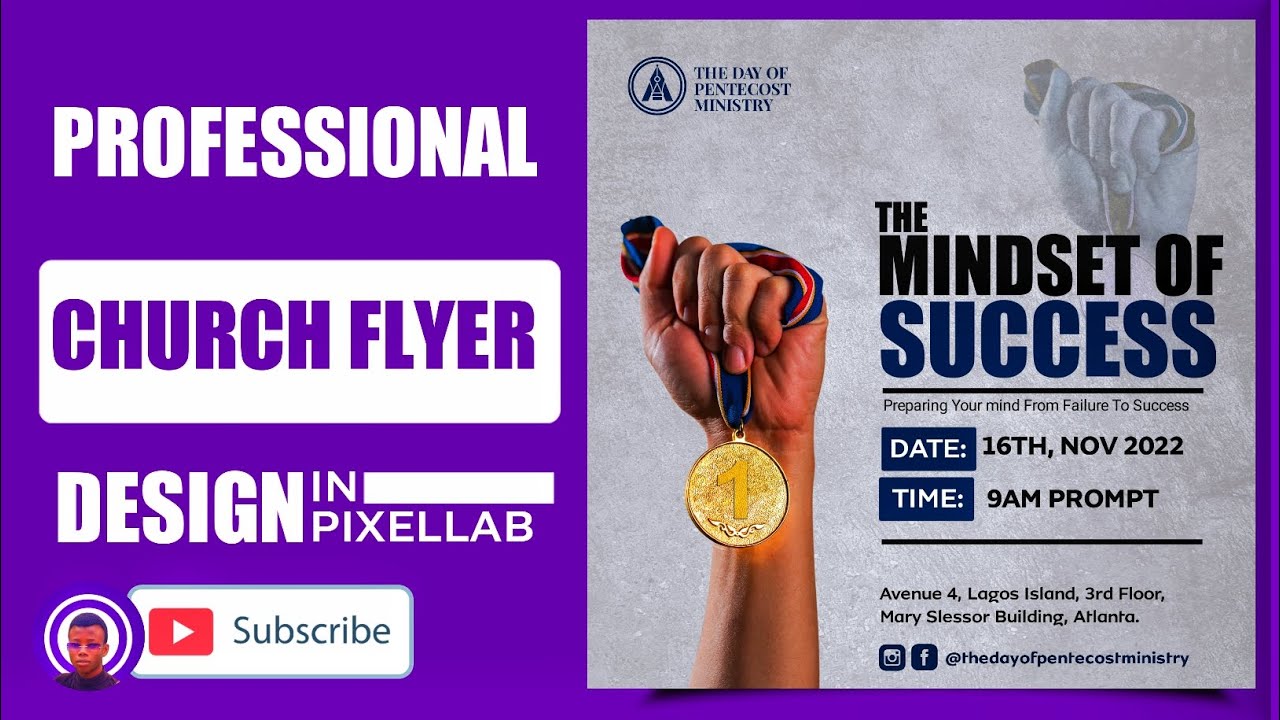 Church Flyer Design Tutorial | Professional Flyer Design In Pixellab