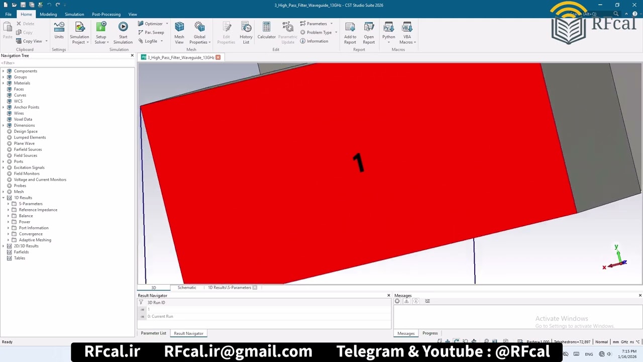 High Pass Filter Waveguide 13GHz number3