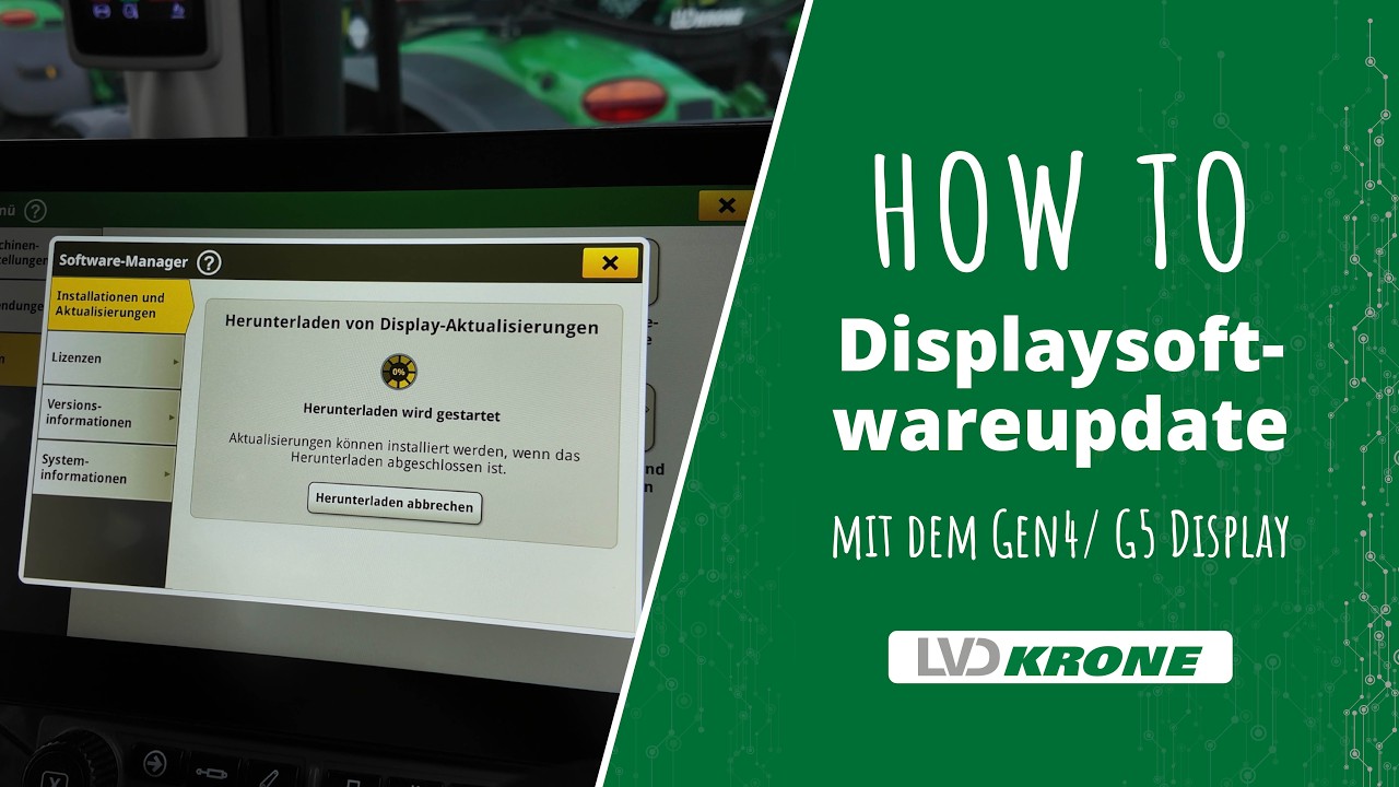 How to Displaysoftwareupdate John Deere