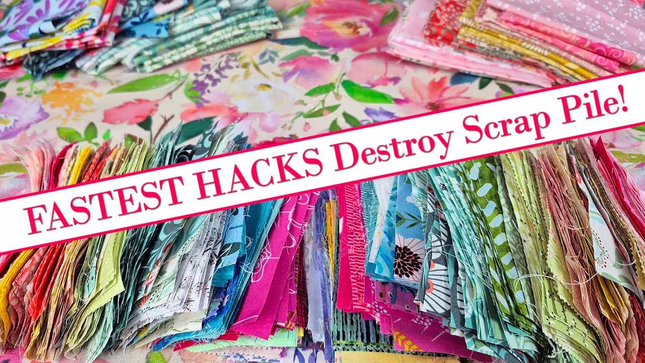 600 Potato Chip Quilt Pieces From Leftover Fabric—No Waste!
