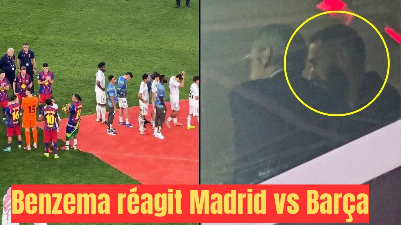 R&eacute;action de Karim Benzema apr&egrave;s la d&eacute;faite du Real Madrid face au Barca en finale de la Supercoupe